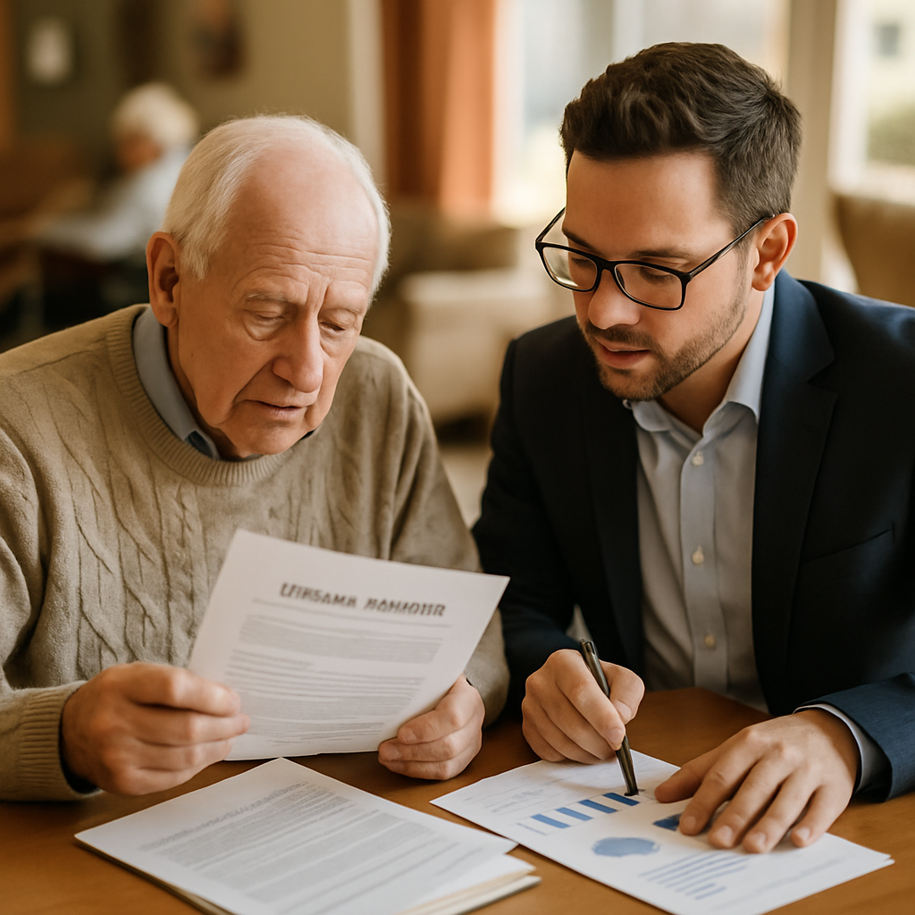 Buyer reviewing the purchase of an assisted living facility