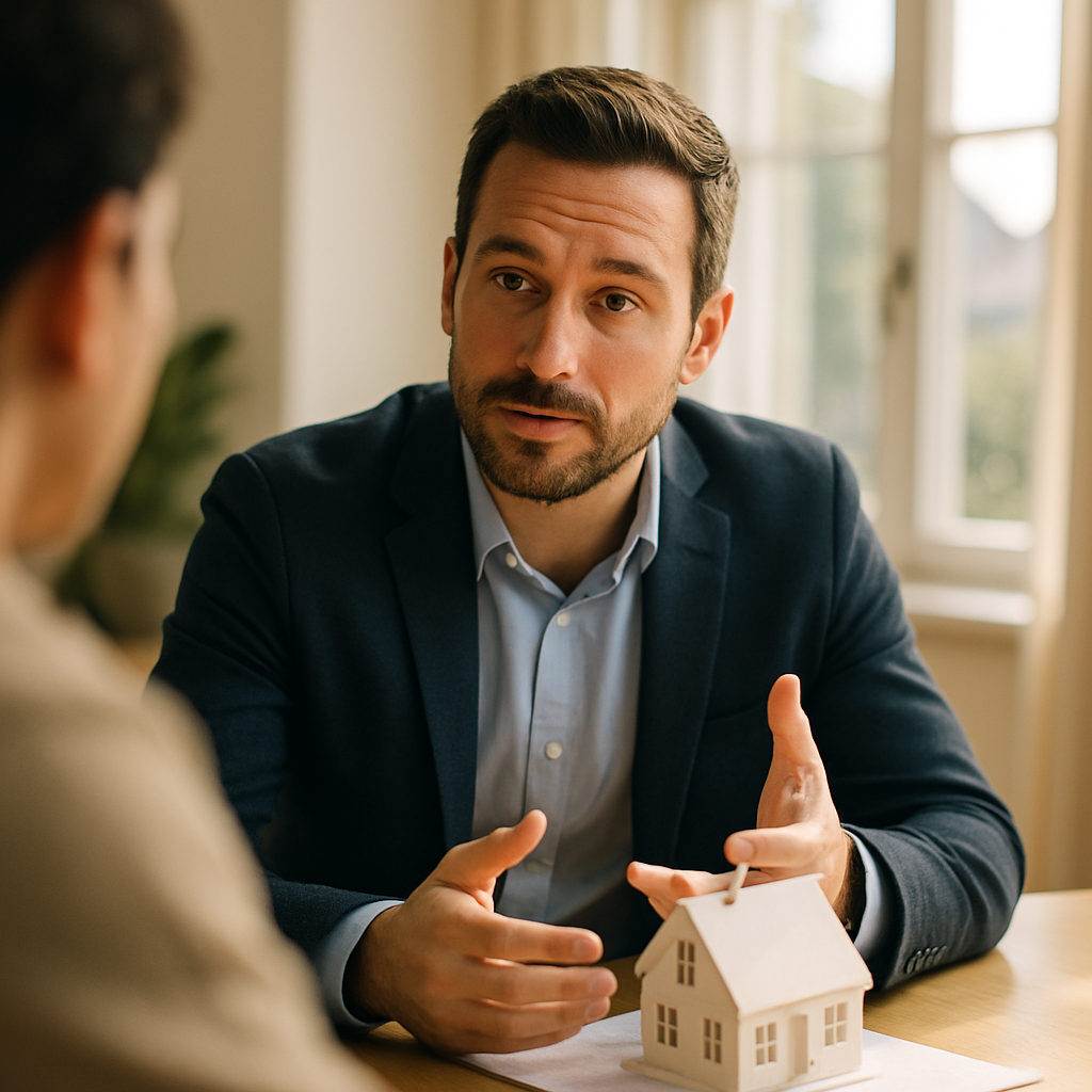Facility owner meeting an assisted living real estate agent to ask questions